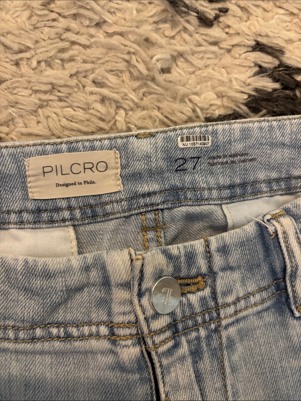 Pilcro Light Wash Wide Leg Jeans - Picture 4 of 5